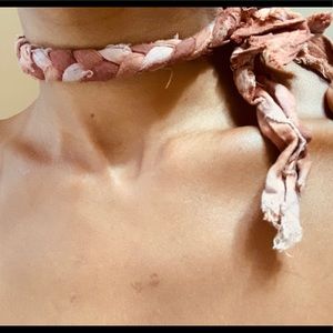 Made with love pink choker